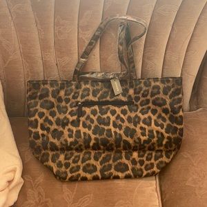 Chicos leopard tote bag.